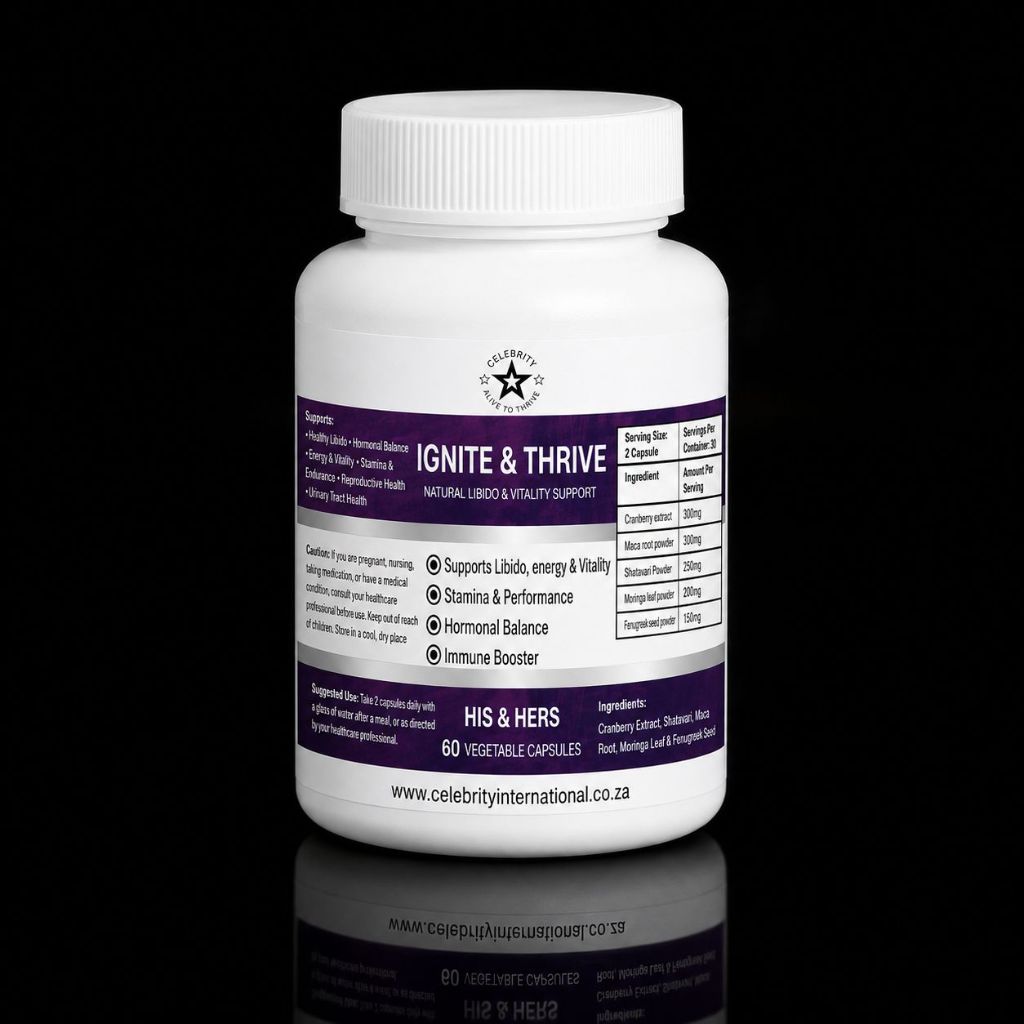 Celebrity Ignite and Thrive Natural Libido Vitality Capsules